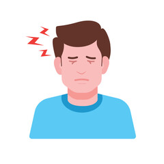 Migraine or Sinus Headache, medical concept