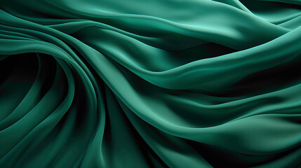Obraz premium A lush forest green solid color abstract background, conveying a sense of natural elegance.