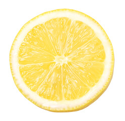 slice lemon fruit isolated, Fresh and Juicy Lemon, transparent PNG, PNG format, cut out