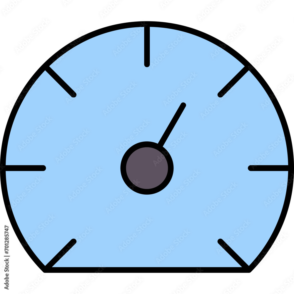 Sticker speedometer icon