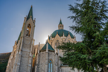 Castelpetroso, Isernia, Molise. Sanctuary of the Madonna Addolorata.