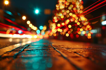 Blurry Christmas Rush Hour