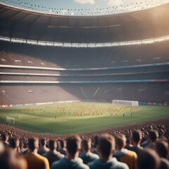 Crowded football stadium. 
