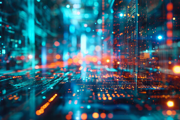 Obraz premium Close-Up Currency Choreography: Where Finance Meets Technology