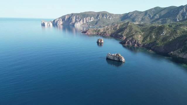 Drone shot of Porto Flavia