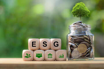 ESG environment social governance investment business concept.