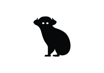 Bush Dog minimal style icon illustration design