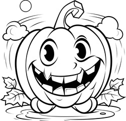 Halloween pumpkin vector image