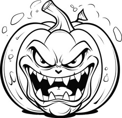 Halloween pumpkin vector image