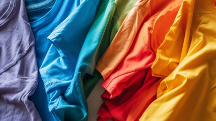 colorful silk fabric