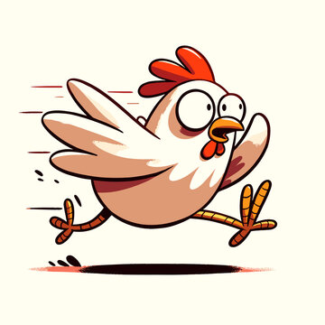running chicken