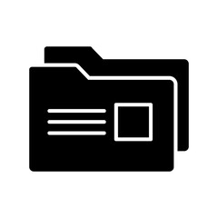 Folder Glyph Icon