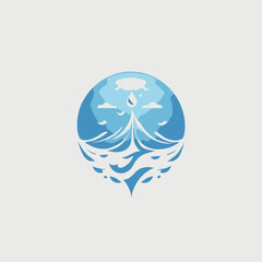 Water Logo Design EPS format Very Cool