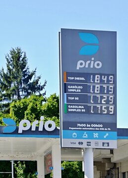 Prio low budget gas station in Portugal 