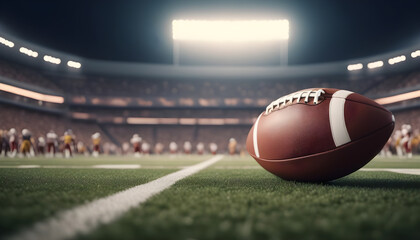 Illustration of American football game