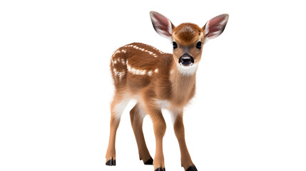 Baby Deer Image, Transparent Fawn, PNG Format, No Background, Isolated Wildlife, Adorable Youngling