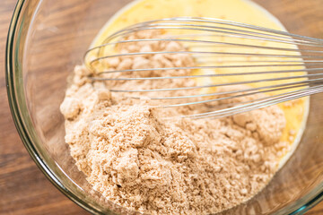 Baking Gingerbread Bundt Cake with Caramel Frosting Ingredients