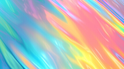 Obraz premium Holographic waves that shimmer with chrome liquid ballistic gel. The waves are intricately woven with monogon optical illusion threads, suggesting a theme of neuroplasticity. Copy paste area for text