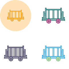Obraz premium Trolley Vector Icon