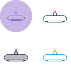 Horizontal Escalator Vector Icon