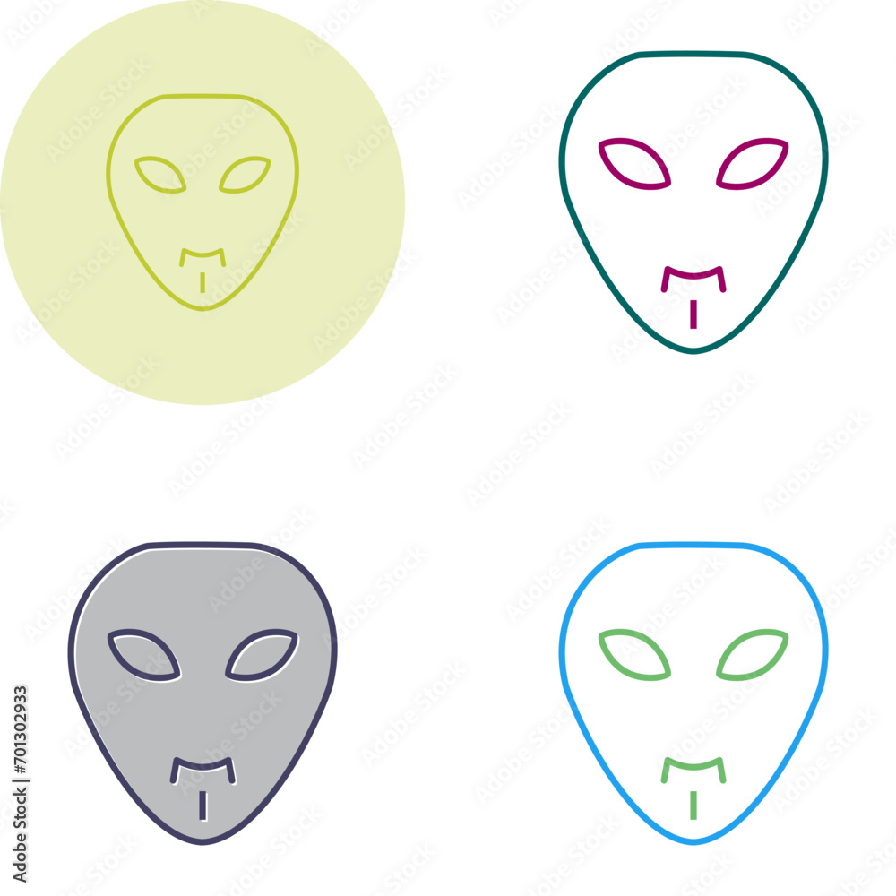 Poster mask vector icon