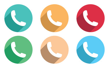 Phone icon vector . Collection of vector symbol on white background. Telephone icon symbol isolated . call icon Vector illustration