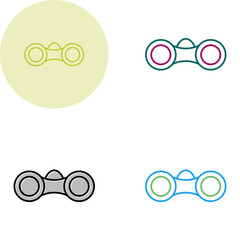 Binoculars Vector Icon