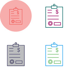 Invoice Vector Icon