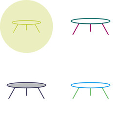 Small Table Vector Icon