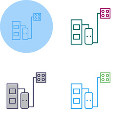 Solid Fuel Boiler Vector Icon