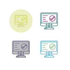 Check Lcd Vector Icon