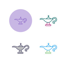 Genie Lamp Vector Icon