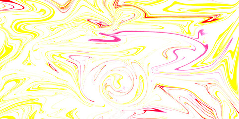 Liquify Swirl yellow and red Color Art Abstract Pattern yellow and red marble texture and background for design .glossy liquid acrylic paint texture background design .