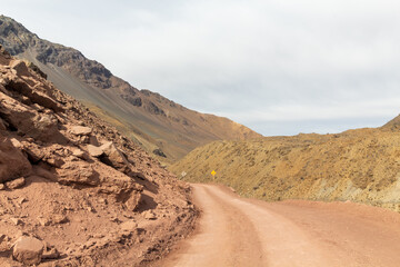 road through the mountains Caj&oacute;n del Maipo e Embalse El Yeso, Chile , Santiago, Chile