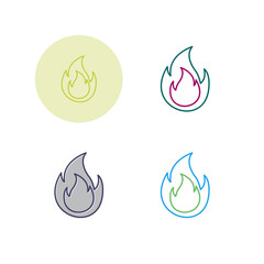 Flame Vector Icon