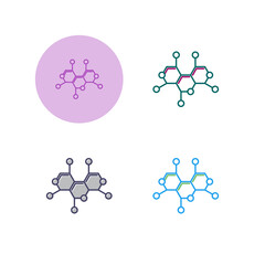 Molecule Structure Vector Icon