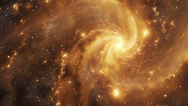 Golden spiral galaxy.