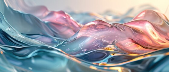 Obraz premium Abstract water surface wallpaper design with waves.