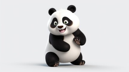 Cartoon Panda 3D Character