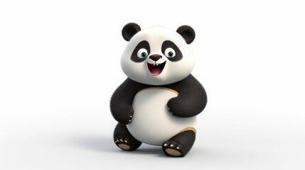3D Cartoon Panda Style