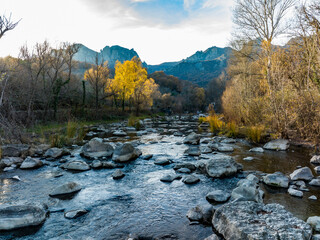 Fantastic stream in a lovely autumn mountain landscape 5