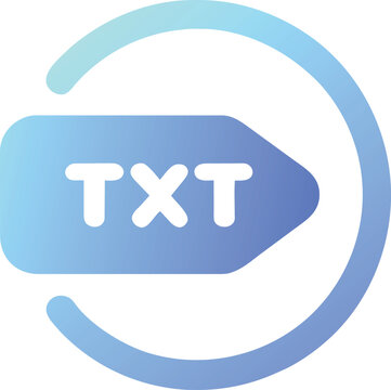 recommend clip art: text outline with a dashed gap in the middle, icon colored shapes gradient