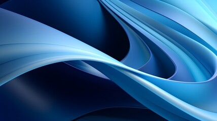 Blue abstract wavy background. Elegant background with lines.	