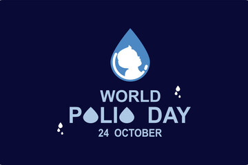World Polio day. World Polio day creative concept Design for banner, poster,templet, Illustration.