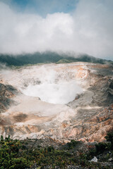 active Vulcan Poas in Costa Rica