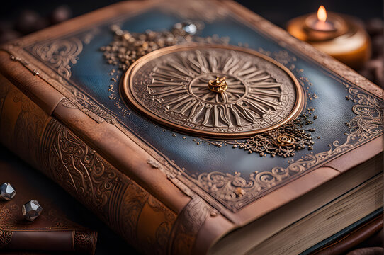old book and clock