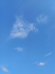 Obraz premium Blue Skies With Little Clouds Texture