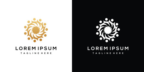 beauty flower logo design template