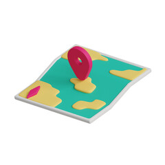 3d maps travel icon