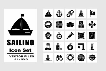 Sailing Set Files - obrazy, fototapety, plakaty